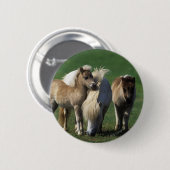 Miniatuur Mare & Foals 1 Ronde Button 5,7 Cm (Voorkant /achterkant)