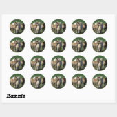 Miniatuur Mare & Foals 1 Ronde Sticker (Vel)