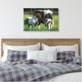 Miniatuur Mare & Foals 2 Canvas Afdruk (Insitu (Slaapkamer))