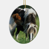 Miniatuur Mare & Foals 2 Keramisch Ornament (Rechts)