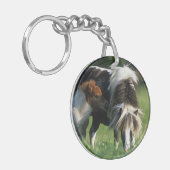 Miniatuur Mare & Foals 2 Sleutelhanger (Voorkant Links)
