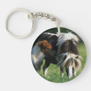 Miniatuur Mare & Foals 2 Sleutelhanger
