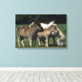 Miniatuur Mare & Foals 3 Canvas Afdruk (Insitu (Houten vloer))