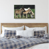 Miniatuur Mare & Foals 3 Canvas Afdruk (Insitu (Slaapkamer))