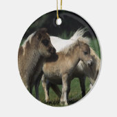 Miniatuur Mare & Foals 3 Keramisch Ornament (Links)
