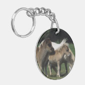Miniatuur Mare & Foals 3 Sleutelhanger (Voorkant Links)