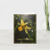 Miniatuur Narcissen Moederdag Kaart (Voorkant)