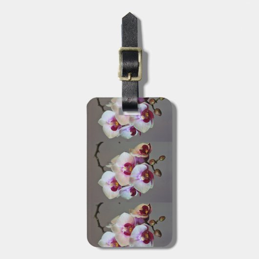 Miniatuur Orchidee Bagagelabel (Voorkant verticaal)