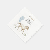 Miniatuur Paarden Verjaardags Servetten (Hoek)