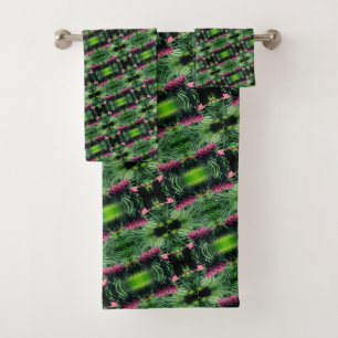 Miniatuur Pinecones sluit Abstract patroon af Bad Handdoek