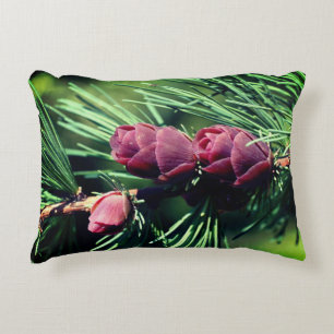 Miniatuur pinecones sluiten accent kussen