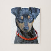 Miniatuur Pinscher Black en Brown Legpuzzel (Verticaal)