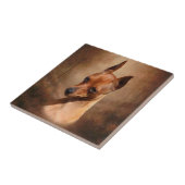 Miniatuur Pinscher Ceramic Photo Tile Tegeltje (Zijkant)