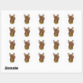 Miniatuur Pinscher Chocolade Min Pin Dog Sticker (Vel)