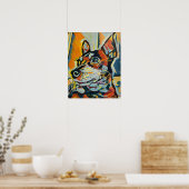 Miniatuur Pinscher Custom Art Poster (Keuken)