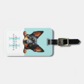 Miniatuur Pinscher Dog Bagagelabels (Voorkant horizontaal)