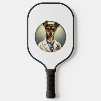 Miniatuur Pinscher Dog Doctor Pickleball Paddle