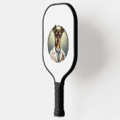 Miniatuur Pinscher Dog Doctor Pickleball Paddle (Links)