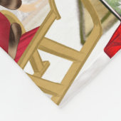 Miniatuur Pinscher Dog Kerstmis Fleece Deken (Hoek)