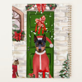 Miniatuur Pinscher Dog Kerstmis Planner (Achterkant)