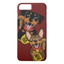 Miniatuur Pinscher Good Luck iPhone Case