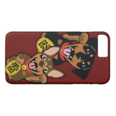 Miniatuur Pinscher Good Luck iPhone Case (Achterkant (Horizontaal))