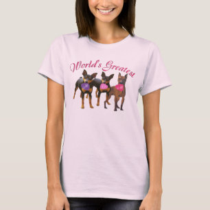 Miniatuur Pinscher Greatest MOM T-shirt