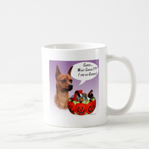 Miniatuur Pinscher Halloween Snoep Koffiemok