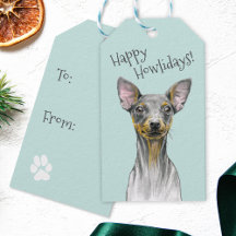 Miniatuur Pinscher Hond Happy Howlidays Schattige 