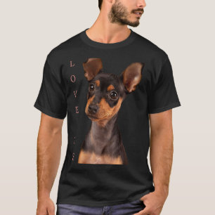 Miniatuur Pinscher Hond Mam Papa Liefde Puppy Pet T-shirt