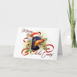 Miniatuur Pinscher Kerst Kaart