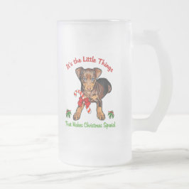 Miniatuur Pinscher-kerstcadeautjes Matglas Bierpul