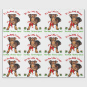 Miniatuur Pinscher Kerstmis Cadeaupapier (Vlak)