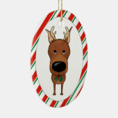 Miniatuur Pinscher-kerstversiering Keramisch Ornament (Rechts)