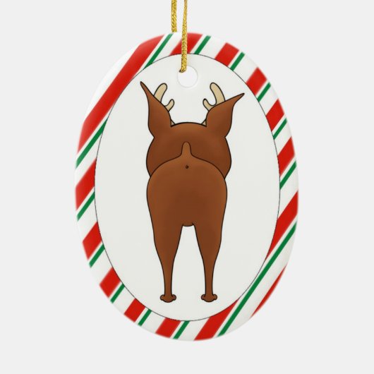 Miniatuur Pinscher-kerstversiering Keramisch Ornament (Achterkant)