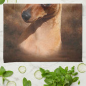 Miniatuur Pinscher Kitchen Towel Theedoek (Gevouwen)