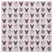 miniatuur pinscher lavender florals hond stof (Swatch)
