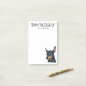Miniatuur Pinscher Liefhebber Post-it® Notes (Op bureau)