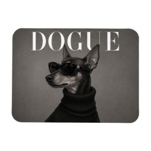 Miniatuur Pinscher Luxe Mode Hondenportret Flexi Magneet