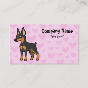 Miniatuur Pinscher/Manchester Terrier Love Visitekaartje