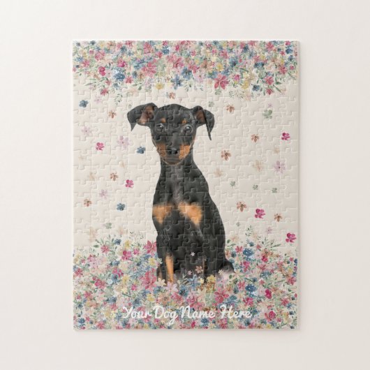 Miniatuur Pinscher met niet-bedekte oren en undock Legpuzzel (Verticaal)