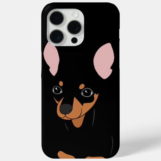 Miniatuur Pinscher Min Pin Apple iPhone 15 Pro Max Case-Mate iPhone Case (Achterkant)