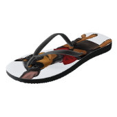 Miniatuur Pinscher (Min Pin) met Bow-Teenslippers Teenslippers (Schuin)