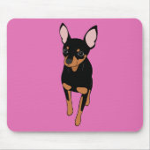 Miniatuur Pinscher Min Pin Muismat (Voorkant)