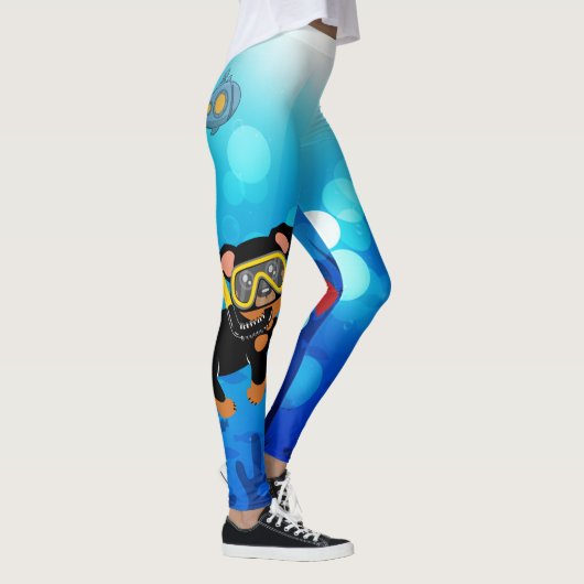 Miniatuur Pinscher (Min Pin) onder de Zee Legging (Rechts)