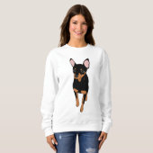Miniatuur Pinscher Min Pin Sweatshirt (Voorkant volledig)