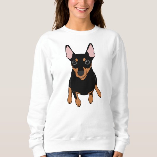 Miniatuur Pinscher Min Pin Sweatshirt (Voorkant)