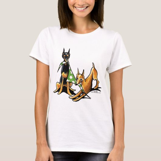 Miniatuur Pinscher n Apples T-shirt (Voorkant)
