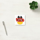 miniatuur pinscher name duitsland - flag paw post-it® notes (Kantoor)