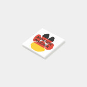 miniatuur pinscher name duitsland - flag paw post-it® notes (Schuin)
